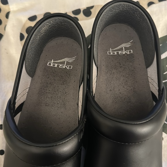 Dansko Black Leather Clogs - Picture 8 of 9